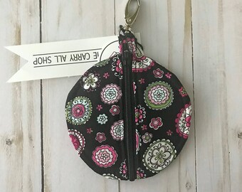 Headphone Case, Earbud Pouch, Earbud Case, Coin Purse, Zipper Pouch