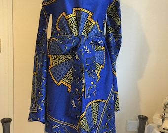 African Print Dress in Vibrant Colours , for Contemporary styles