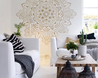 Golden mandala 184 x 184 cm 74"