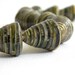 Paper Beads - Paper Bead Jewelry Supplies - Focal - Hand painted - Lot of 11 - #1429