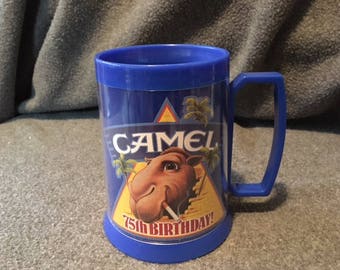Camel Collectible Thermo Serv plastic mug 1988 75th Anniversary