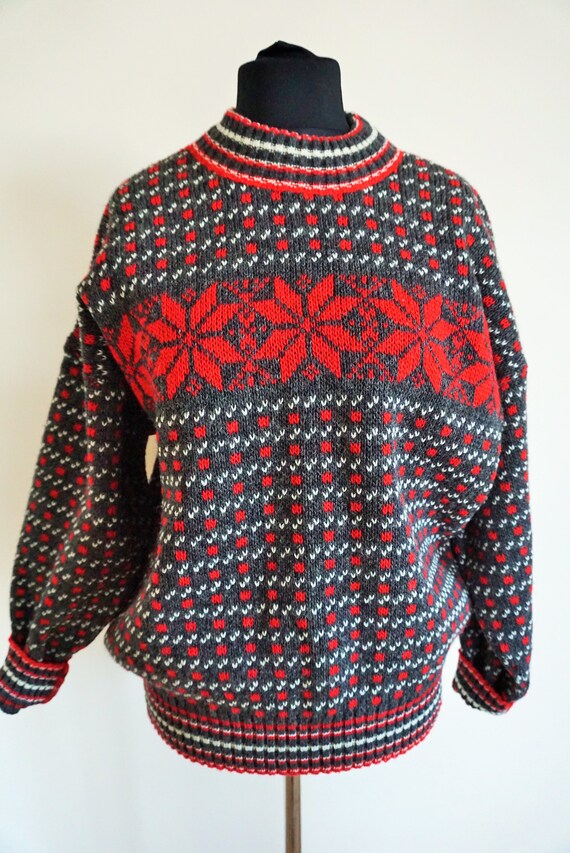 Vintage Norwegian Sweater / Norway wool / Women / Men / Medium