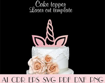 Unicorn horn ears cupcake topper,Unicorn cake topper,Unicorn horn ears svg,Unicorn svg,Cake topper download,Unicorn birthday party CTT-118