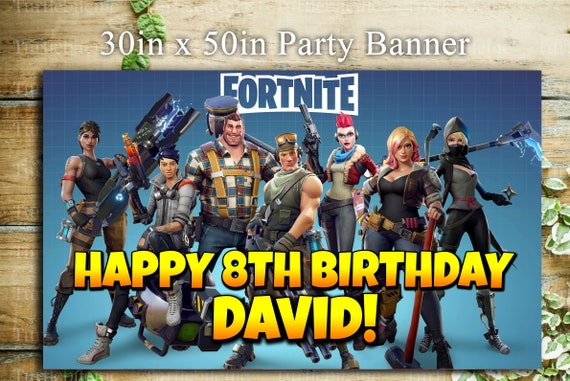 fortnite inspire birthday banner backdrop custom actual product - fortnite personalized birthday banner