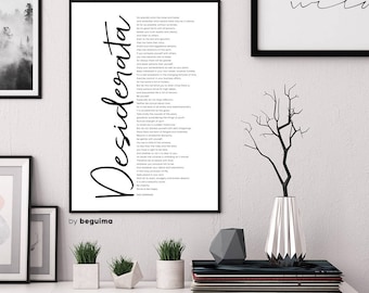Desiderata Print, Max Ehrmann Poem, Desiderata Poster, Literature, Printable Wall Art, Inspirational Words, Motivational, Digital Download