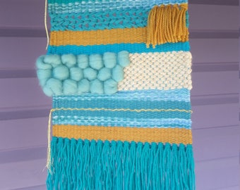 Hand woven wall hanging