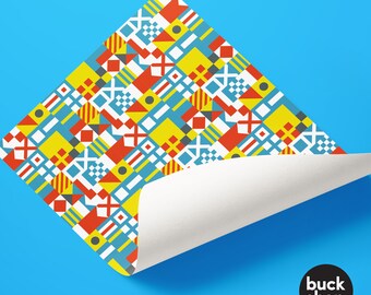Nautical Flag Wrapping Paper (2 Sheets)