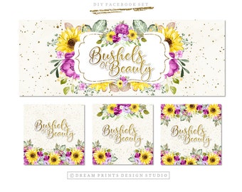 Premade DIY Facebook Set | Facebook Kit | Premade Facebook Set | Shop Graphics | Facebook Business Set | Graphics | INSTANT DOWNLOAD