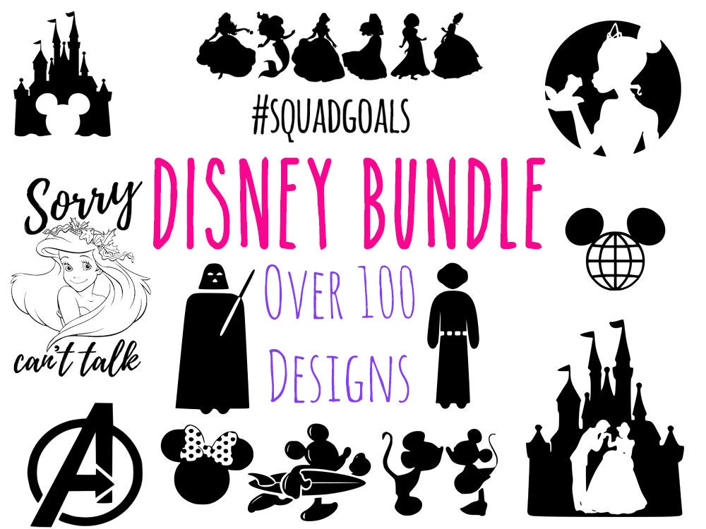 Download Disney SVG Bundle disney ariel Disney Princess svg mickey