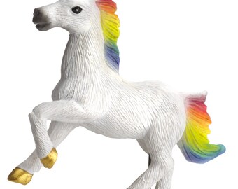 Miniature Dollhouse Diorama Unicorn Stake