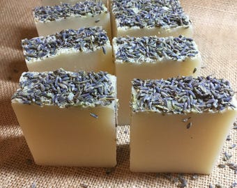 Lavender Soap Handmade Cold Process Soap Lavender Butter Soap Luxury Soap Bar Gift for her 100g