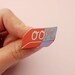 OOPS eraser enamel pin | Lapel pin | pin badge | HARD enamel pin | Cute kawaii | rose gold | stationary arts and crafts | Stocking Fillers