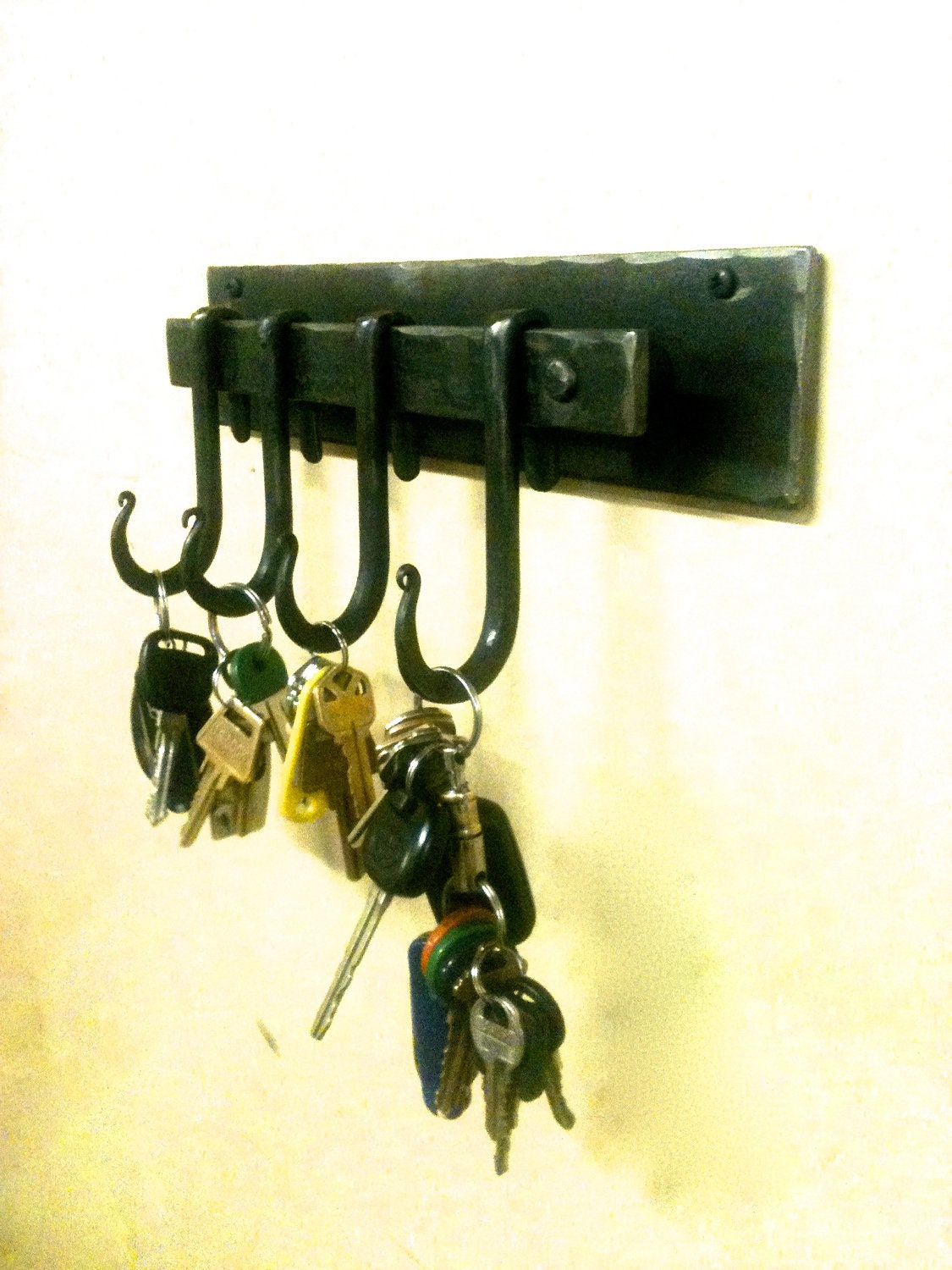 Key Rack Hand Forged by a Blacksmith