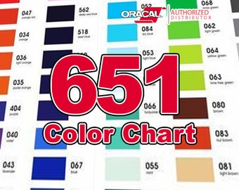 Orafol Color Chart
