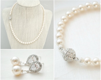 Bridal Jewelry SET, Wedding Jewelry SET, Bridal Necklace Set, Wedding Necklace Set