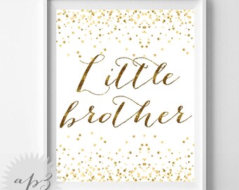 Definition of a brother. Boys nursery art. Brother wall art.