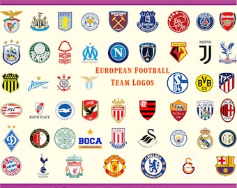 Europe football soccer logos svg pack football club soccer