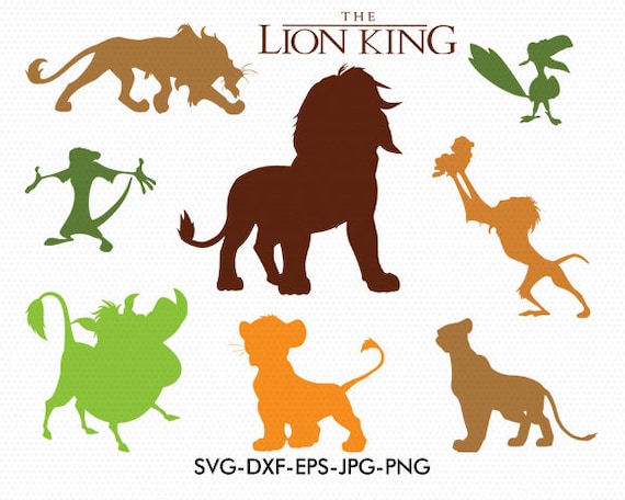 Download Lion king silhouettes svg Disney lion king silhouette clipart