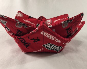 Alabama Microwave Bowl Cozy, microwave bowl holder, soup cozies, soul bowl hot pad, icecream bowl holder, cozy, hot or cold cozy
