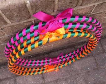 Custom Retro Glitter Spiral Beginner/Fitness or Intermediate/Dance Adult Hula Hoop
