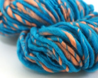 SALE: Bulky handspun yarn, Thick and Thin Yarn, Art Yarn, knitting supplies crochet supplies