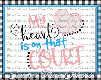 Volleyball svg Water Polo HTV shirt Design Vinyl SVG and DXF Files My Heart is on that Court, Silhouette, Cameo, Cricut, Instant Download