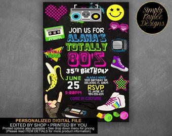 Through The Decades Party Invitations 8