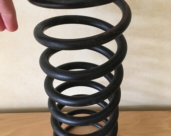Xtra Large Heavy Duty Industrial Metal Spring Assemblage Steampunk, Found Object Art, Office Desk Mail or Folder Holder Organizer
