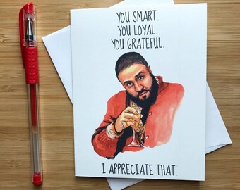 Funny Hip Hop Friendship Card, Funny Card for Friend, BFF Gift, Hip Hop Card, Card for Boyfriend, Thank You Card, Funny Greeting Card