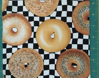 Bagels Novelty Fabric 9" X 36" Timeless Treasures