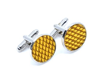 Yumi Collection-Cufflinks silver/gold-Yellow