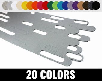 Felt runner, table runner, modern table runner, 19 colors - Blob