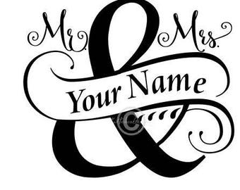 Download Mr and mrs clipart | Etsy