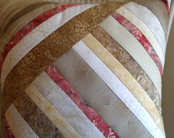 Tone on Tone quilted pillow