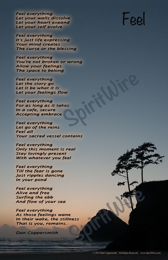 feel poem by dan coppersmith guided meditation poem paper title page