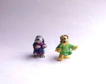 1986 Pound Puppies Pvc Figures Set of 2
