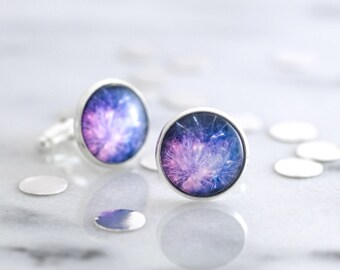 Celebration Cufflinks, Fireworks Cufflinks, Wedding Cufflinks, Silver Cufflinks, Grooms Cufflinks, Wedding Jewelry, Anniversary Gift