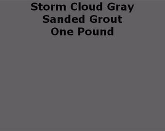 Storm Cloud Gray SANDED Grout - 1 Pound for Walls, Floors, Counter Tops, Backsplashes, Tubs, Showers, Mosaics
