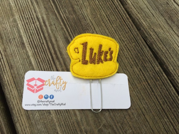Gilmore Girls Planner Clip/Paper Clip/Feltie Clip. Lukes coffee planner clip. Coffee planner clip
