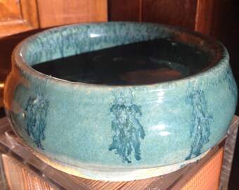 Decorative Ceramic Bowl (Teal)