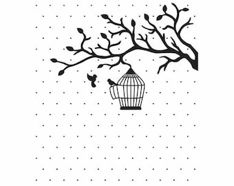 Embossing workbook "love birds" 10.6 x 15 cm_VINF005