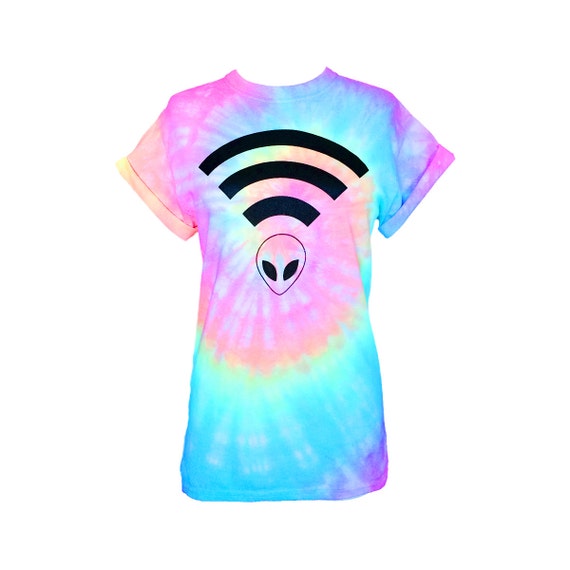 tie dye alien shirt