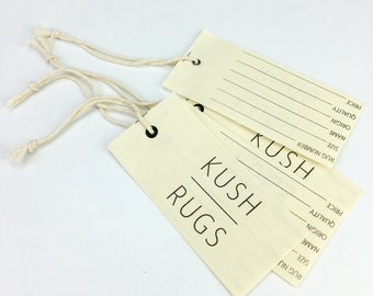 Custom Clothing canvas Labels: Fabric canvas hang tag, Canvas Hang Tag, Rustic Label, Custom Cotton Canvas Tag for garment, hats T-shirt