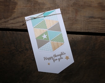Happy thoughts for you handmade greeting card