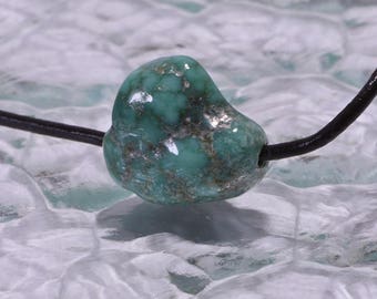 Campitos Turquoise 1 Bead Nugget Bead Natural Turquoise Jewelry Making Supplies