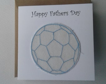 Original Textile Art Fathers Day Card