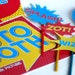 Superhero Photo Booth Props and Signs Instant Download Printable DIY