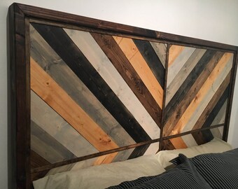 Chevron headboard | Etsy