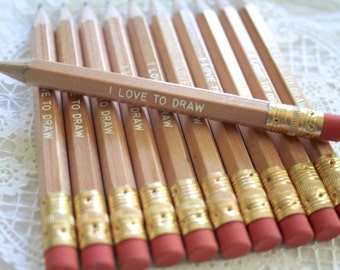 Mini Personalized Pencils, PERSONALIZED Favors
