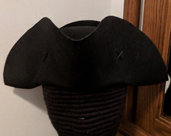 Yorktown Military Tricorn - American Revolutionary Felt Hat